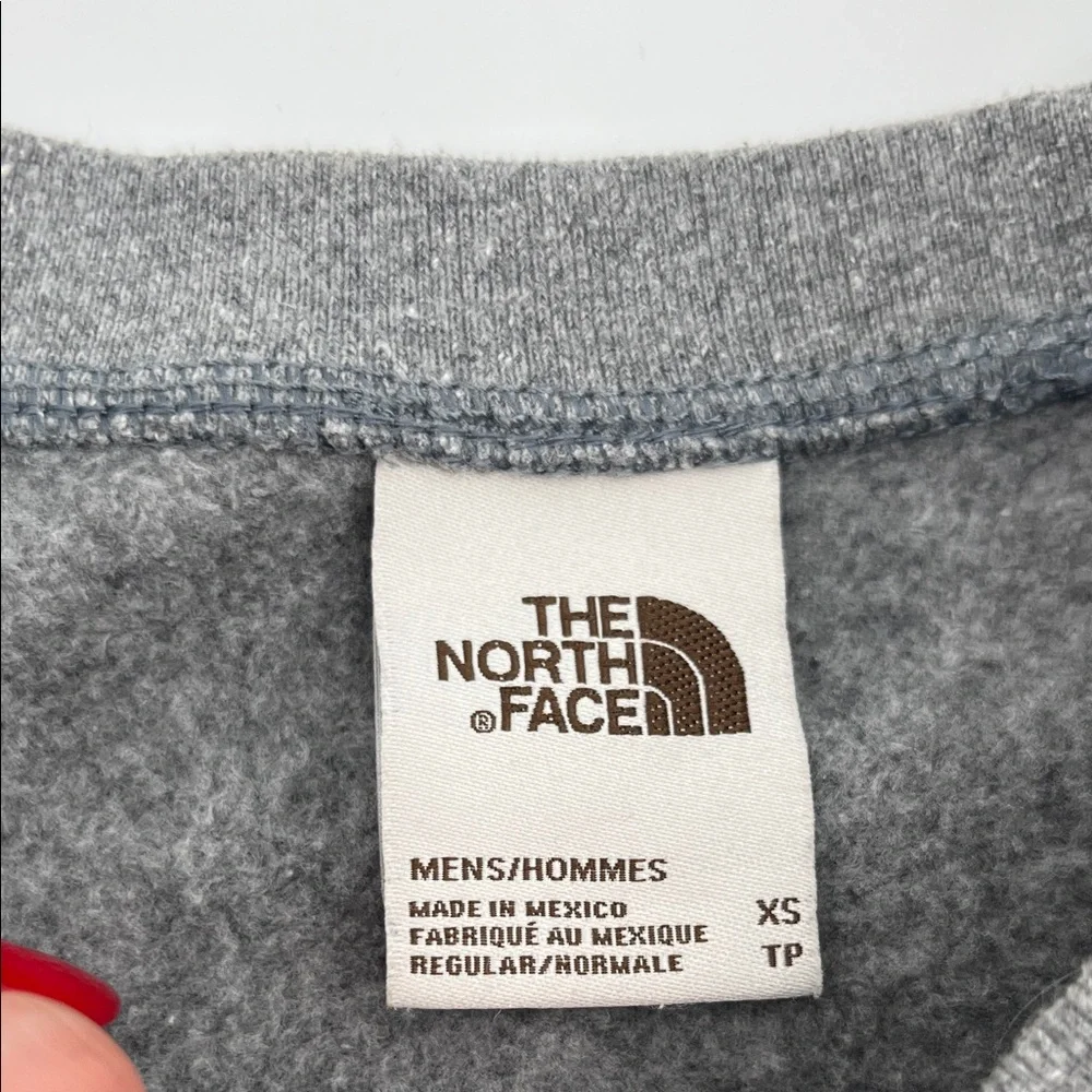 The north face grey fleece heritage crewneck sweatshirt XS Gorpcore athleisure